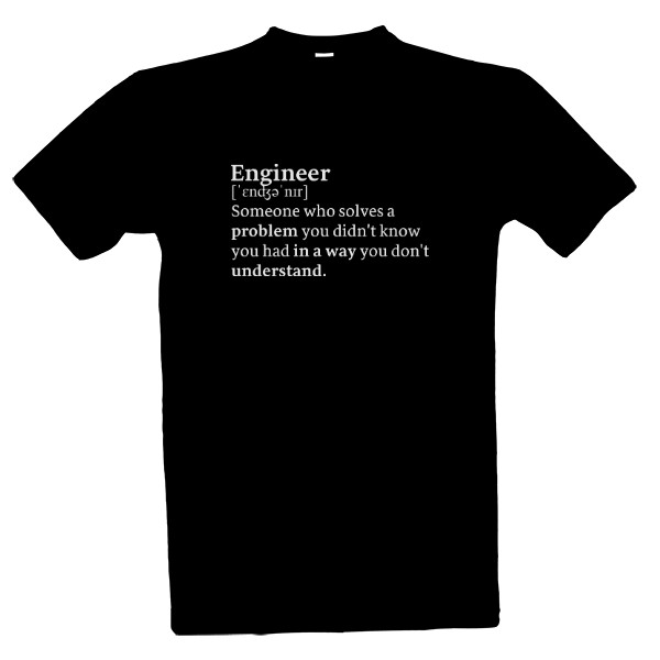 Engineer Dictionary Description T-shirt