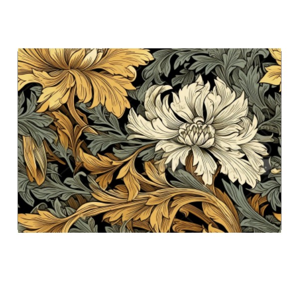 Puzzle medium size s potiskem Flowers