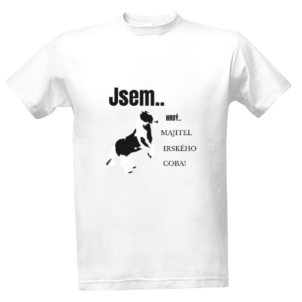 Hrdý majitel irský cob pánské