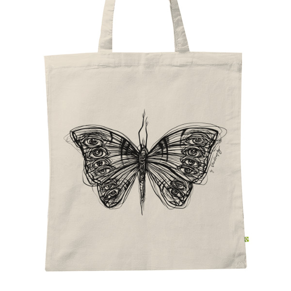 Kreslený motýl černá