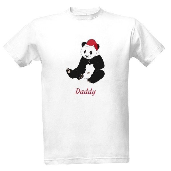 Men´s T-shirt - XMAS panda Daddy T-shirt