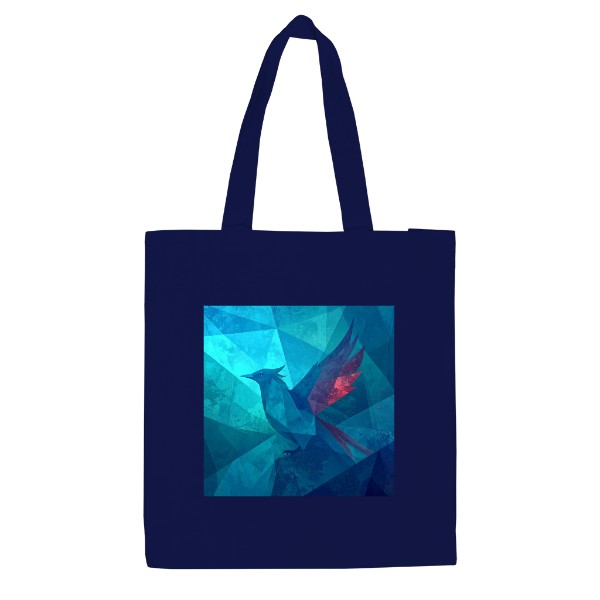 Plátěná taška s motivem ptáka